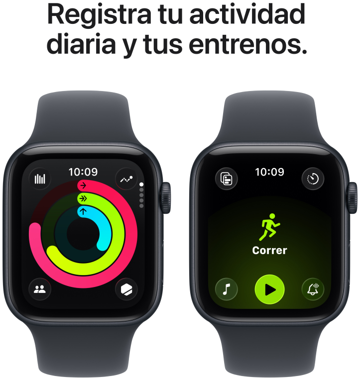 Apple Watch SE (3nd generation) 4,52 cm (1.78'') OLED 44 mm Digital 368 x 448 Pixeles Pantalla tactil 5G Negro Wifi GPS (satelite)