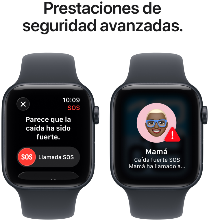 Apple Watch SE (3nd generation) 4,52 cm (1.78'') OLED 44 mm Digital 368 x 448 Pixeles Pantalla tactil 5G Negro Wifi GPS (satelite)