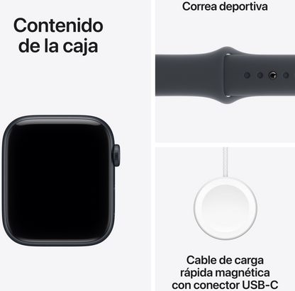 Apple Watch SE (3nd generation) 4,52 cm (1.78'') OLED 44 mm Digital 368 x 448 Pixeles Pantalla tactil 5G Negro Wifi GPS (satelite)