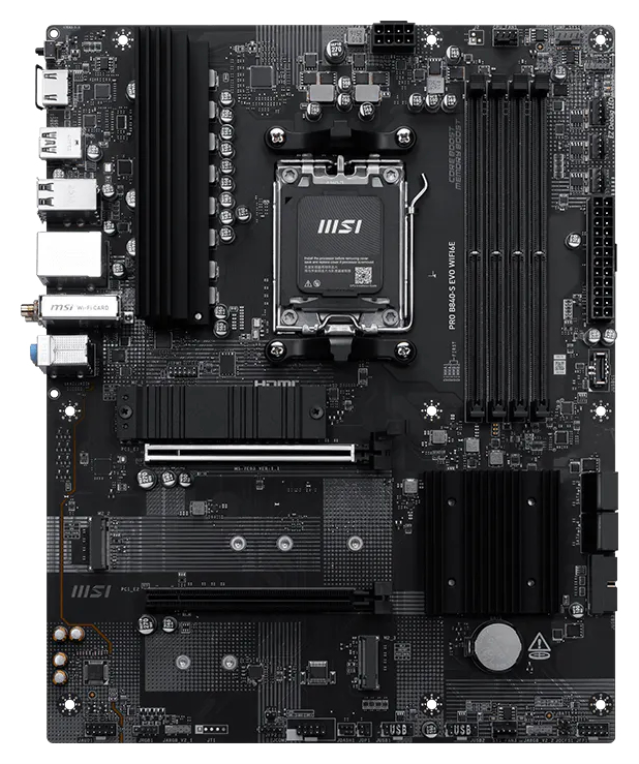 MSI Pro B840-S EVO WIFI6E AMD B840 Zócalo AM5 ATX