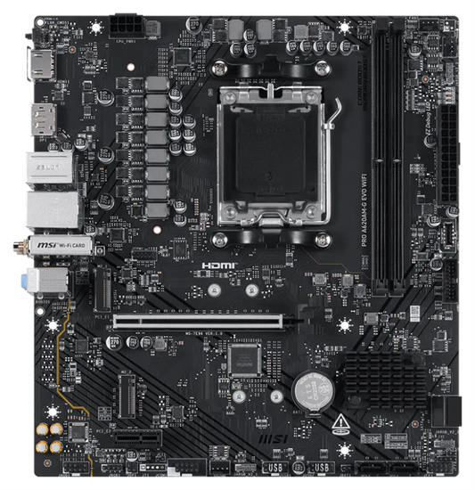 MSI Pro A620AM-G EVO WIFI AMD A620A Zócalo AM5 micro ATX