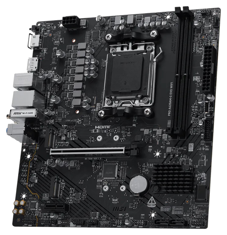 MSI Pro A620AM-G EVO WIFI AMD A620A Zócalo AM5 micro ATX