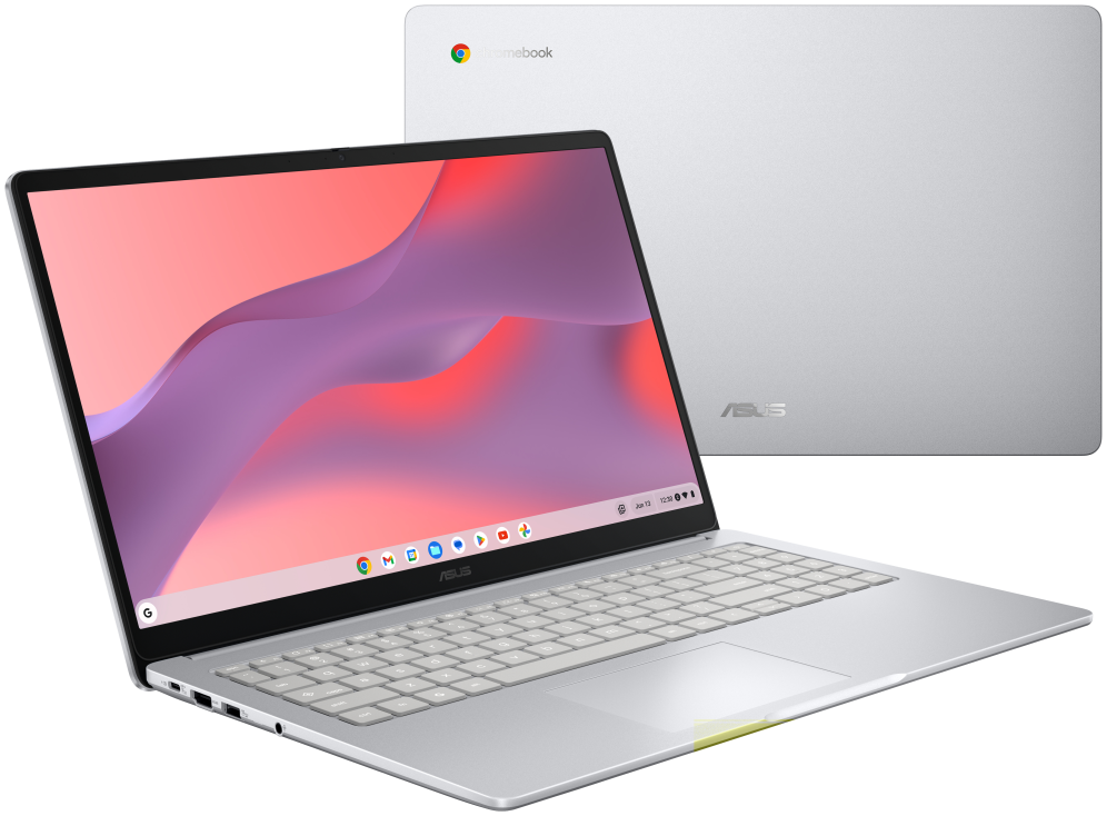 ASUS Chromebook CM1505CM4A-S70105 - Ordenador Portatil 15.6'' Full HD (MediaTek Kompanio 540, 4GB RAM, 64GB eMMC, ARM Mali-G57 MC2, ChromeOS) Gris Puro - Teclado QWERTY espanol