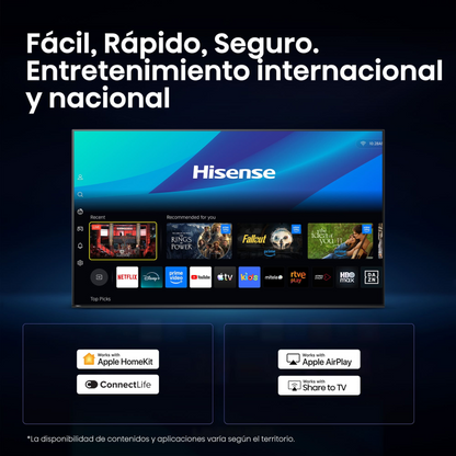 Hisense 40A5S 101,6 cm (40'') Full HD Smart TV Wifi Negro 250 cd / mA²