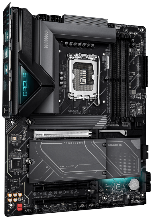 GIGABYTE Z890 EAGLE PLUS Placa Base â Compatible con procesadores Intel Core Ultra (Serie 2), VRM de 14+1+2 fases, hasta 9466 MHz DDR5 (OC), 1x PCIe 5.0 M.2 + 3x PCIe 4.0 M.2, LAN 2.5 GbE, USB4