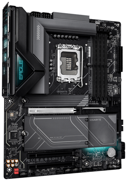 GIGABYTE Z890 EAGLE PLUS Placa Base â Compatible con procesadores Intel Core Ultra (Serie 2), VRM de 14+1+2 fases, hasta 9466 MHz DDR5 (OC), 1x PCIe 5.0 M.2 + 3x PCIe 4.0 M.2, LAN 2.5 GbE, USB4