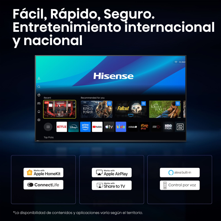 Hisense 55E8S Televisor 139,7 cm (55'') 4K Ultra HD Smart TV Wifi Gris 400 cd / mA²