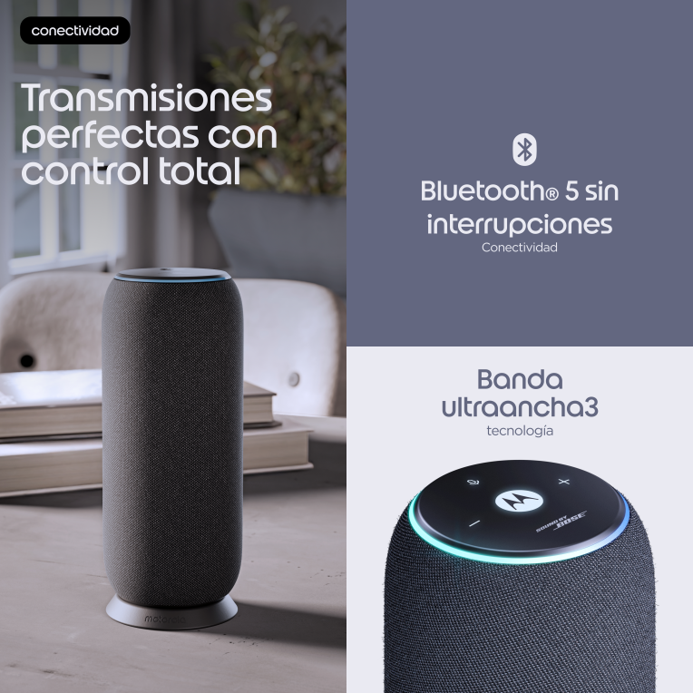 Motorola moto sound flow Altavoz monofonico portatil Carbono 30 W