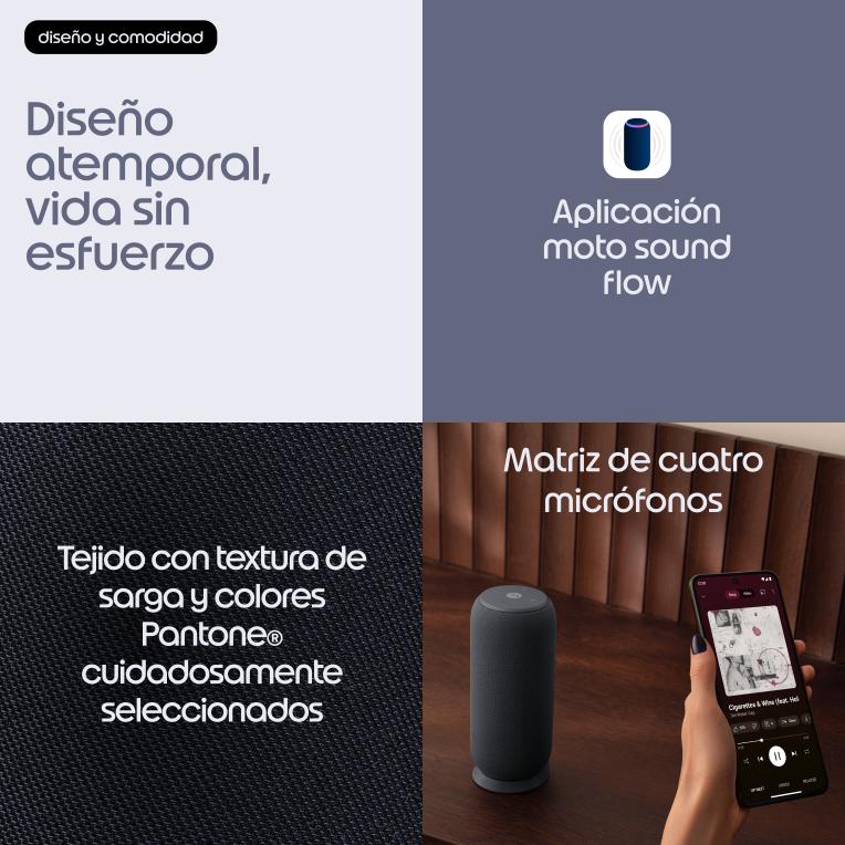 Motorola moto sound flow Altavoz monofonico portatil Carbono 30 W
