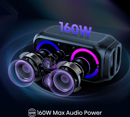 Hisense Party Rocket 160 Altavoz para fiestas Negro 160 W