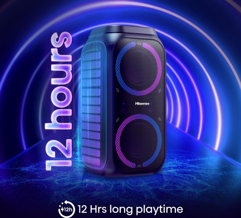 Hisense Party Rocket 160 Altavoz para fiestas Negro 160 W