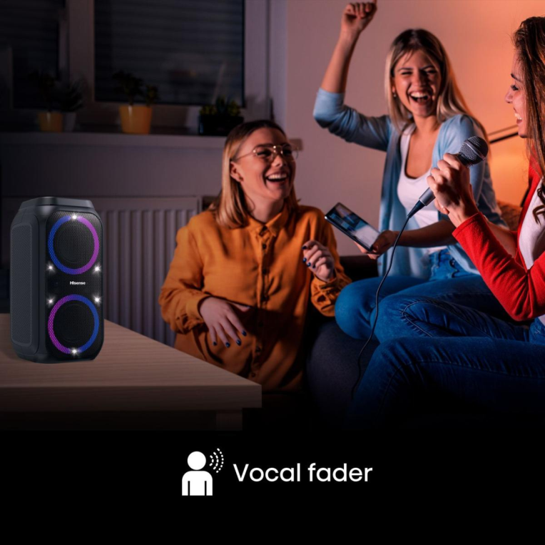 Hisense Party Rocket 160 Altavoz para fiestas Negro 160 W