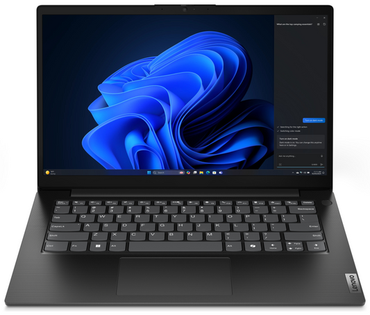 Lenovo V14 G5 IRL Intel Core 7 240H Portatil 35,6 cm (14'') Full HD 16 GB DDR5-SDRAM 512 GB SSD Wi-Fi 6 (802.11ax) Windows 11 Home Espanol Negro