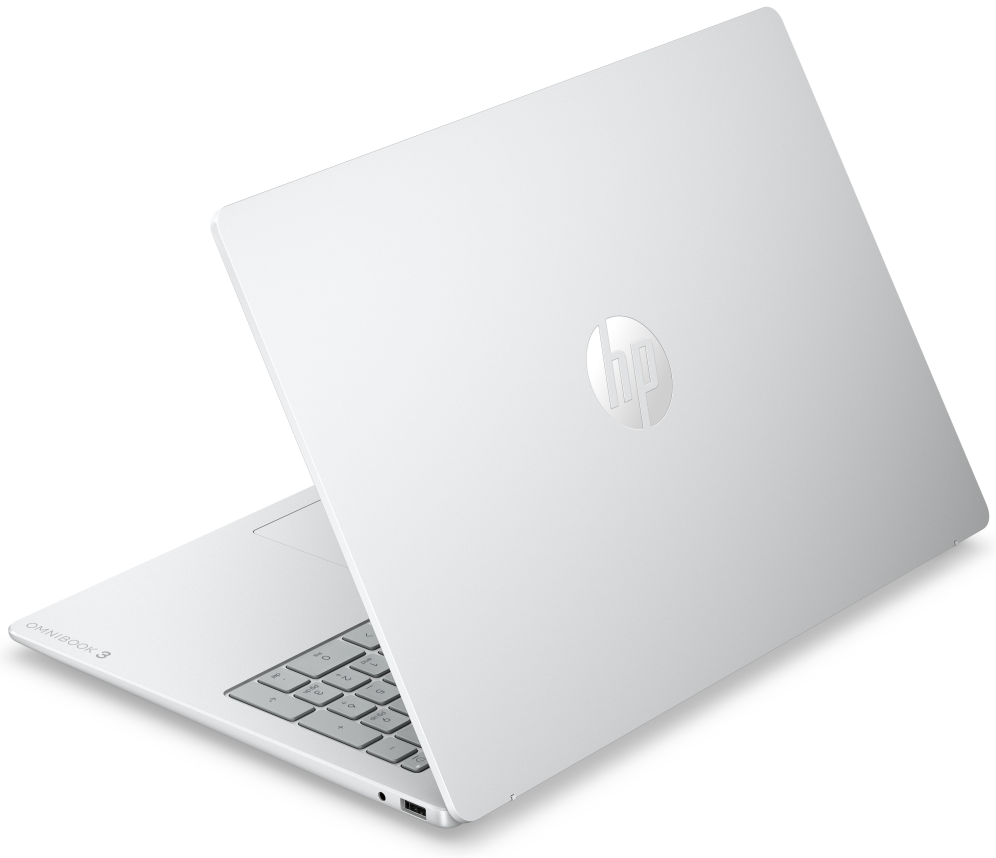HP OmniBook 3 16-bu0079ns Intel Core 3 100U Portatil 40,6 cm (16'') 2K 8 GB DDR5-SDRAM 512 GB SSD Wi-Fi 6 (802.11ax) Windows 11 Home Gris, Plata
