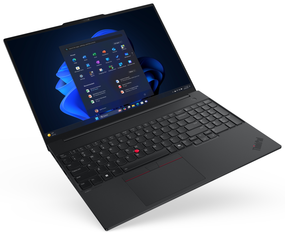 Lenovo ThinkPad E16 Gen 3 (Intel) Copilot+ PC Intel Core Ultra 5 226V Portatil 40,6 cm (16'') WUXGA 16 GB LPDDR5x-SDRAM 512 GB SSD Wi-Fi 6E (802.11ax) Windows 11 Pro Espanol Negro