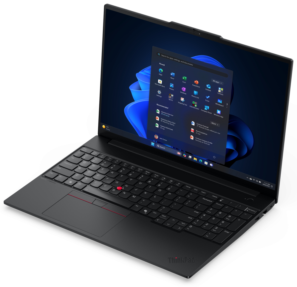 Lenovo ThinkPad E16 Gen 3 (Intel) Copilot+ PC Intel Core Ultra 5 226V Portatil 40,6 cm (16'') WUXGA 16 GB LPDDR5x-SDRAM 512 GB SSD Wi-Fi 6E (802.11ax) Windows 11 Pro Espanol Negro