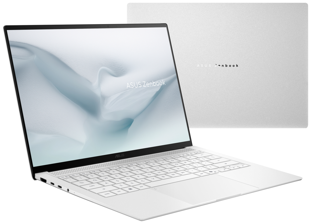 ASUS Zenbook S14 OLED UX5406AA-SU337W Copilot+ PC Copilot+ PC - Portatil 14'' WQXGA+ 120Hz (Core Ultra 9 386H, 16GB RAM, 512GB SSD, Graphics, Win 11 Home) Blanco Escandinavo - Tec. QWERTY Esp