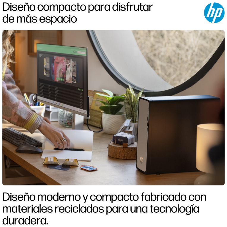 HP OmniDesk Slim Desktop S03-0020ns PC IntelÂ® Coreâ¢ i3 i3-14100 8 GB DDR5-SDRAM 512 GB SSD FreeDOS Torre Plata