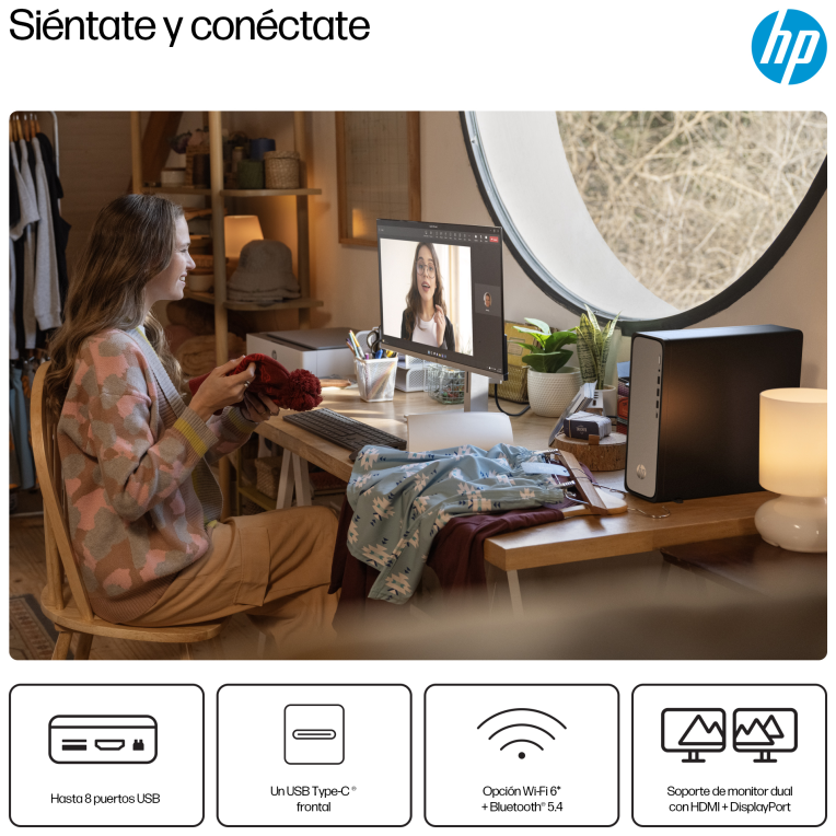 HP OmniDesk Slim Desktop S03-0020ns PC IntelÂ® Coreâ¢ i3 i3-14100 8 GB DDR5-SDRAM 512 GB SSD FreeDOS Torre Plata