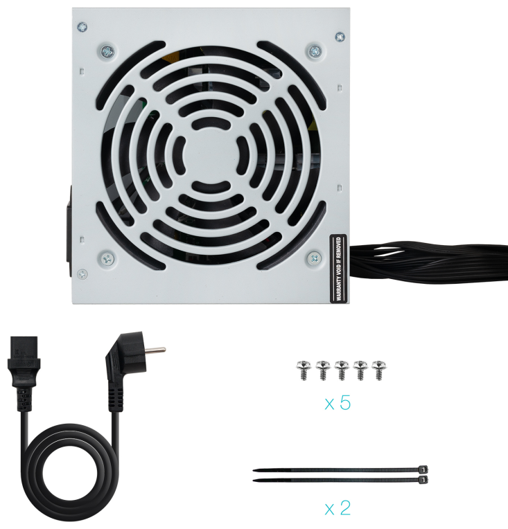 TooQ TQAPOLO-500SP unidad de fuente de alimentacion 500 W 20+4 pin ATX ATX Plata