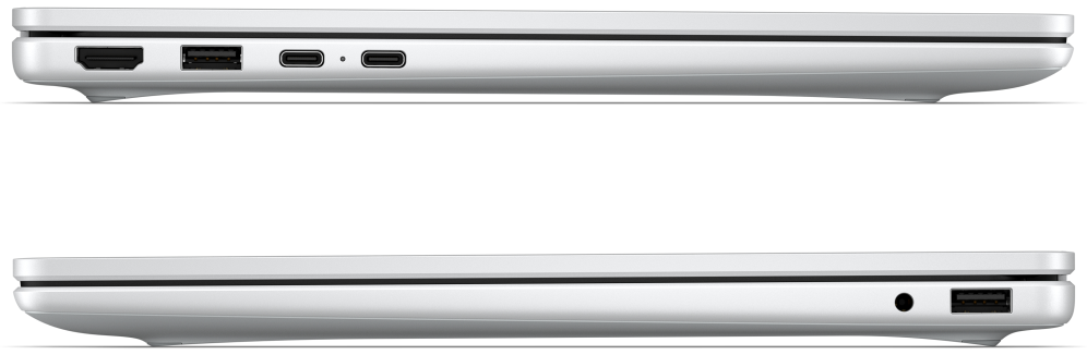 HP OmniBook 3 Laptop AI 14-ht0017nsx Intel Core Ultra 5 225U Portatil 35,6 cm (14'') 2K 8 GB DDR5-SDRAM 256 GB SSD Wi-Fi 6 (802.11ax) FreeDOS AI PC Gris, Plata