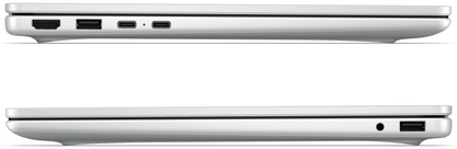 HP OmniBook 3 Laptop AI 14-ht0015nsx Intel Core Ultra 5 225U Portatil 35,6 cm (14'') 2K 8 GB DDR5-SDRAM 256 GB SSD Wi-Fi 6 (802.11ax) Windows 11 Home AI PC Gris, Plata