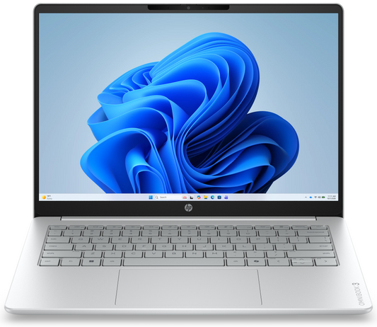 HP OmniBook 3 Laptop AI 14-ht0014nsx Intel Core Ultra 5 225U Portatil 35,6 cm (14'') 2K 8 GB DDR5-SDRAM 512 GB SSD Wi-Fi 6 (802.11ax) Windows 11 Home AI PC Gris, Plata