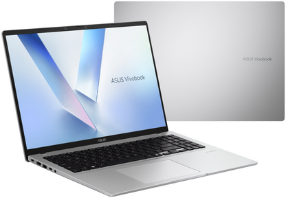 ASUS Vivobook 16 X1607CA-MB121 Copilot+ PC - Ordenador Portatil '' WUXGA (Intel Core Ultra 7 255H, 16GB RAM, 512GB SSD, Arc 140T, Sin Sistema Operativo) Plata Fria - Teclado QWERTY espanol