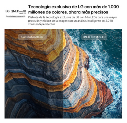 LG QNED evo AI MiniLED 43QNED81B6C.AEU Televisor 109,2 cm (43'') 4K Ultra HD Smart TV Wifi Negro