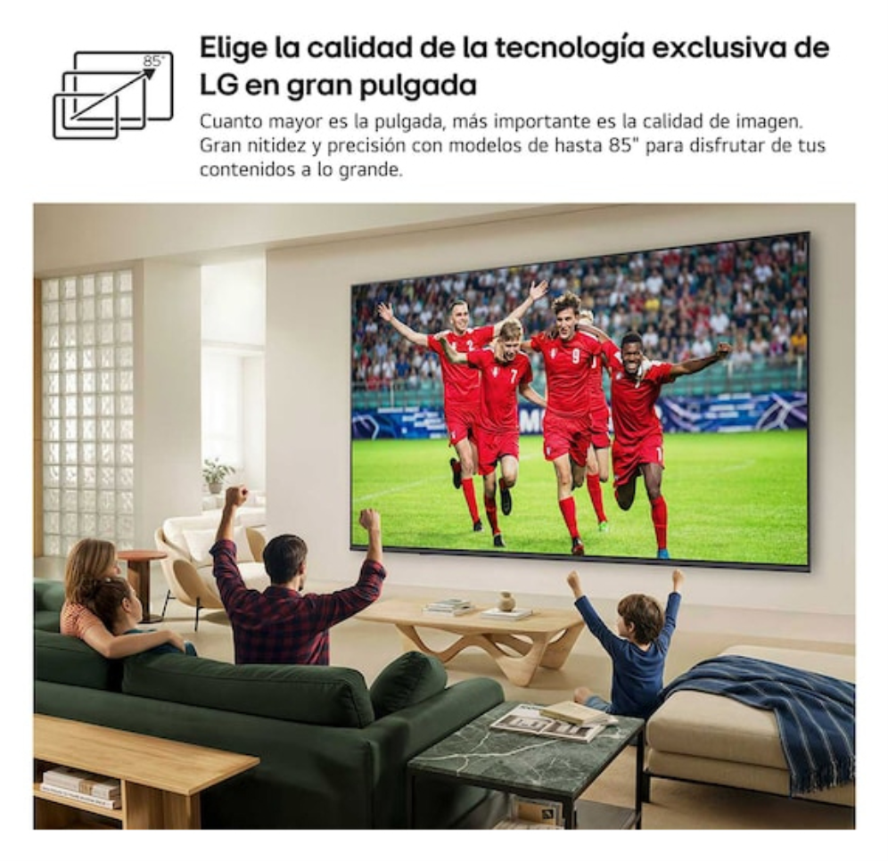 LG QNED evo AI MiniLED 43QNED81B6C.AEU Televisor 109,2 cm (43'') 4K Ultra HD Smart TV Wifi Negro