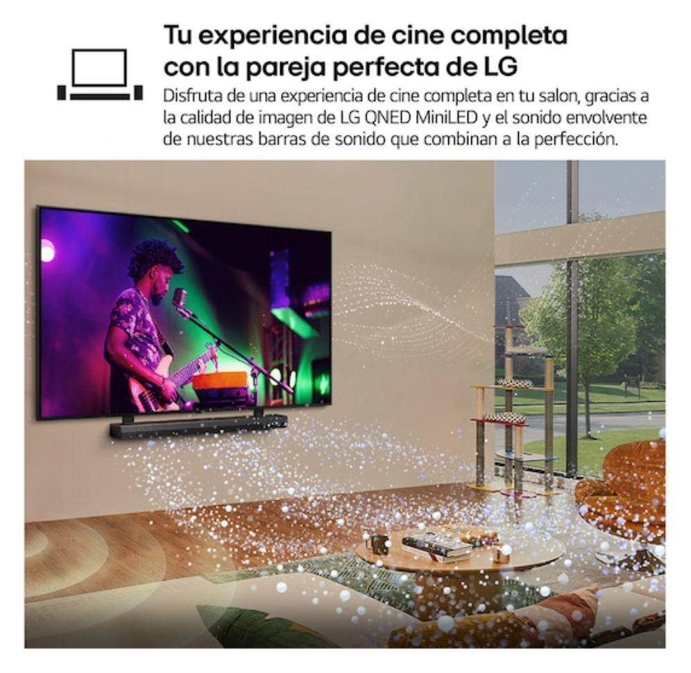 LG QNED evo AI MiniLED 43QNED81B6C.AEU Televisor 109,2 cm (43'') 4K Ultra HD Smart TV Wifi Negro