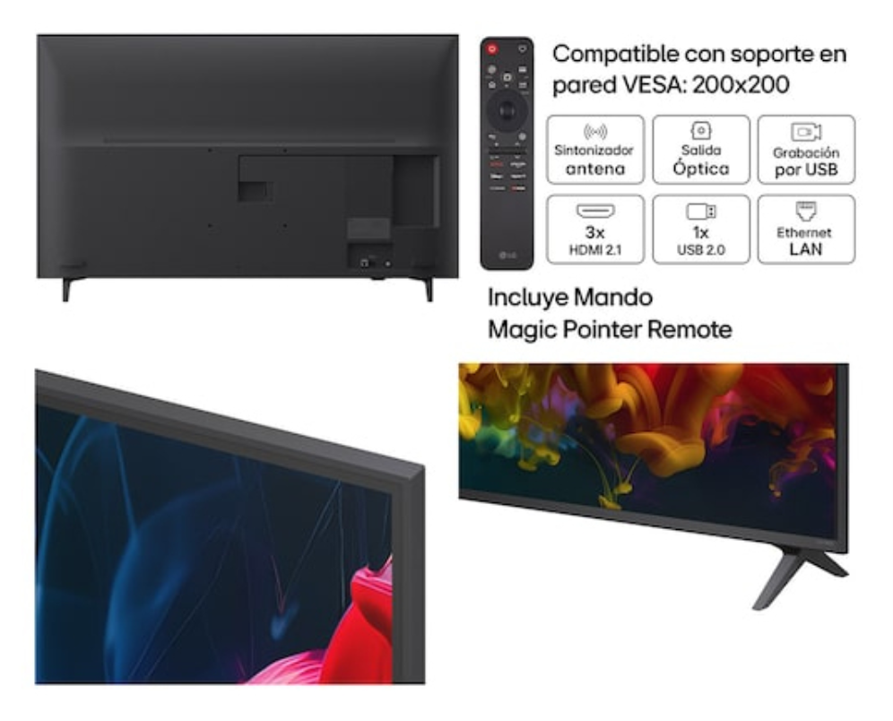 LG QNED evo AI MiniLED 50QNED81B6C 127 cm (50'') 4K Ultra HD Smart TV Wifi Negro