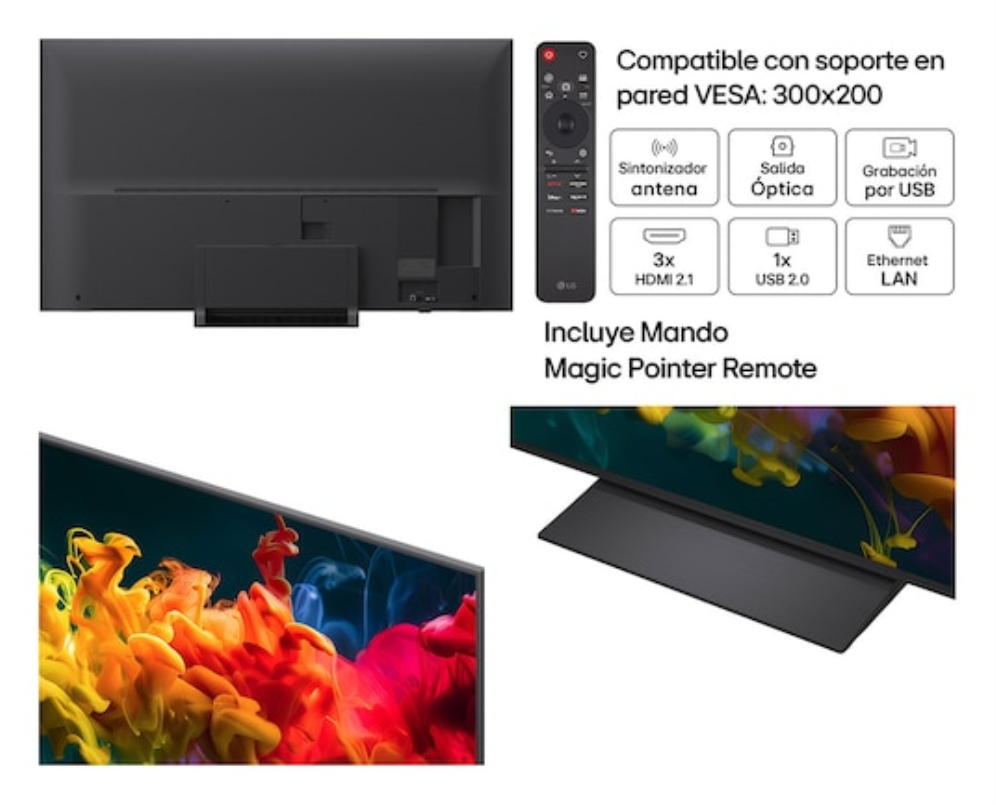 LG QNED 65QNED81B6A 165,1 cm (65'') 4K Ultra HD Smart TV Wifi Negro