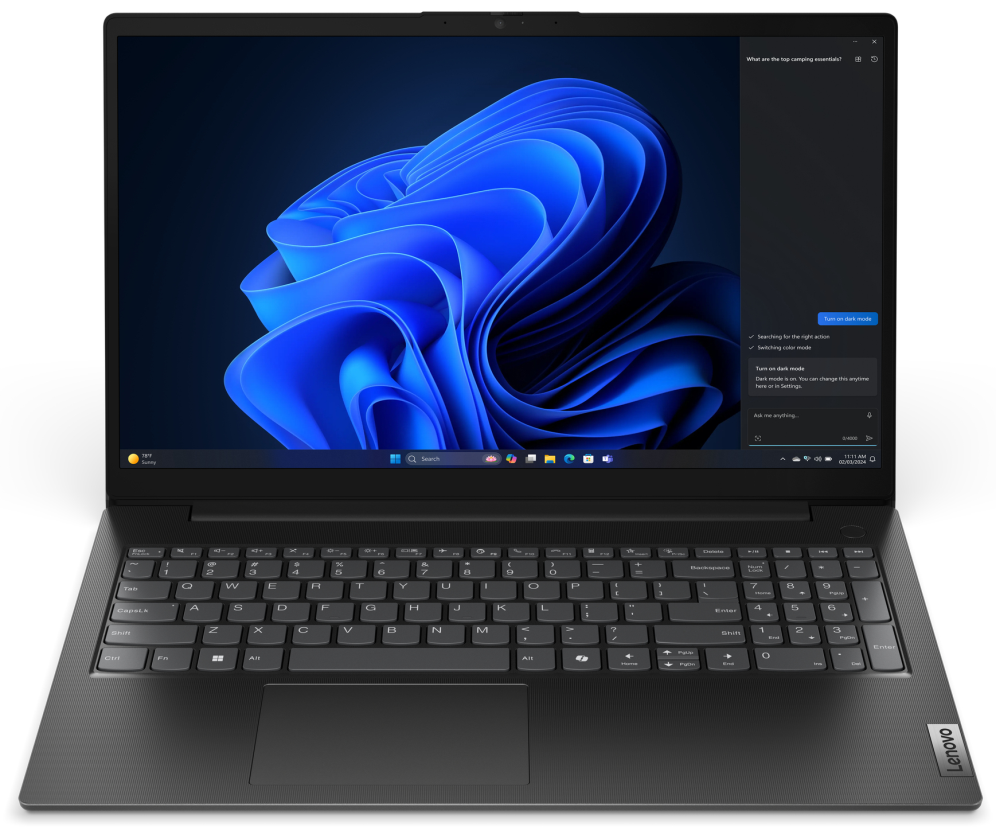 Lenovo V15 G5 IRL Intel® Core™ i5 i5-13420H Portatil 39,6 cm (15.6'') Full HD 8 GB DDR5-SDRAM 512 GB SSD Wi-Fi 6 (802.11ax) Espanol Negro