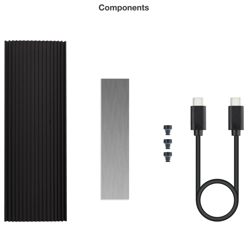 TooQ Caja Externa para SSD M.2 NVMe PICe, Negra