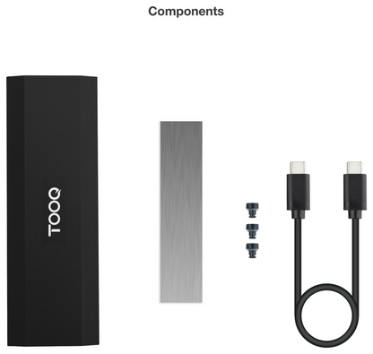 TooQ Caja Externa para SSD M.2 NVMe PICe, Negra