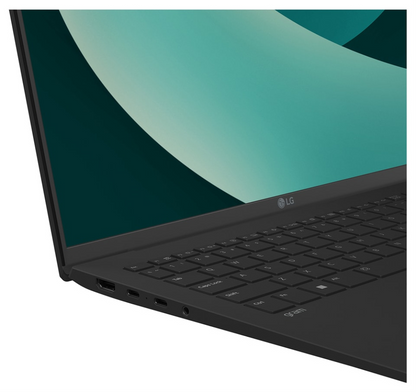 LG Gram Intel Core Ultra 7 258V Portatil 40,6 cm (16'') WQXGA 32 GB LPDDR5x-SDRAM 1 TB SSD Wi-Fi 7 (802.11be) Windows 11 Home Negro
