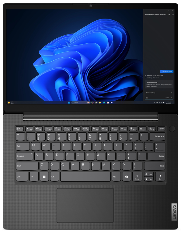 Lenovo V14 G5 IRL Intel Core 5 210H Portatil 35,6 cm (14'') Full HD 8 GB DDR5-SDRAM 512 GB SSD Wi-Fi 6 (802.11ax) Espanol Negro