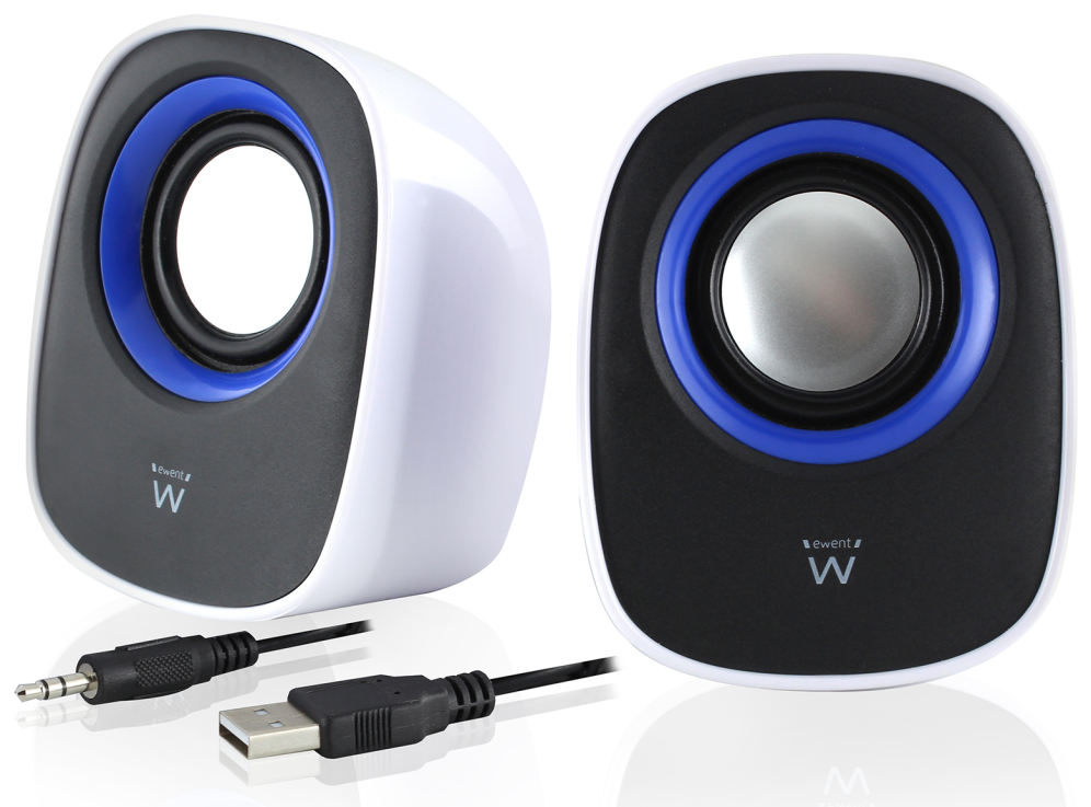 Ewent EW3513 altavoz De 1 via Negro, Azul, Blanco Alambrico 5 W