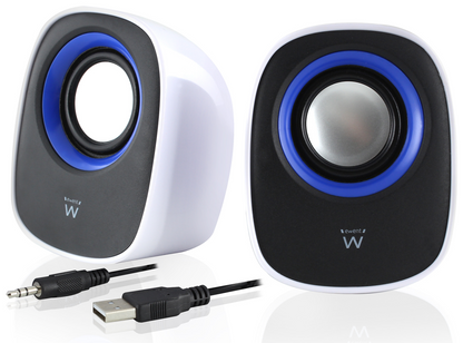 Ewent EW3513 altavoz De 1 via Negro, Azul, Blanco Alambrico 5 W