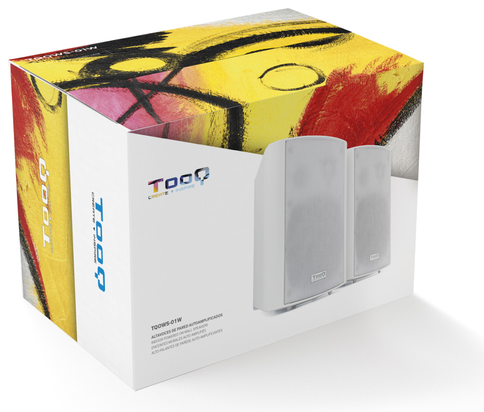 TooQ TQOWS-01W Altavoces autoamplificados de pared