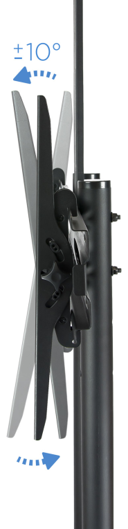 TooQ FS1470M-B soporte para pantalla de senalizacion 177,8 cm (70'') Negro