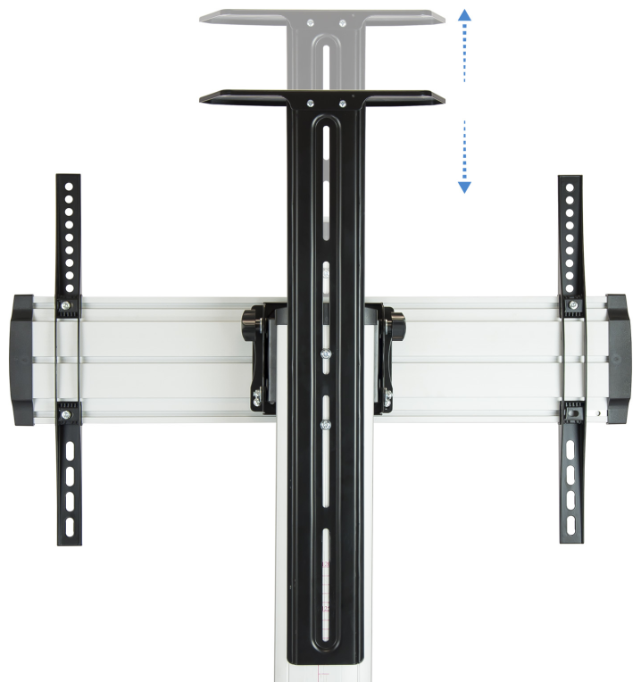 TooQ FS1870M-B soporte para pantalla de senalizacion 94 cm (37'') Negro, Plata