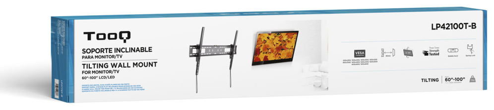 TooQ LP42100T-B soporte para TV 2,54 m (100'')
