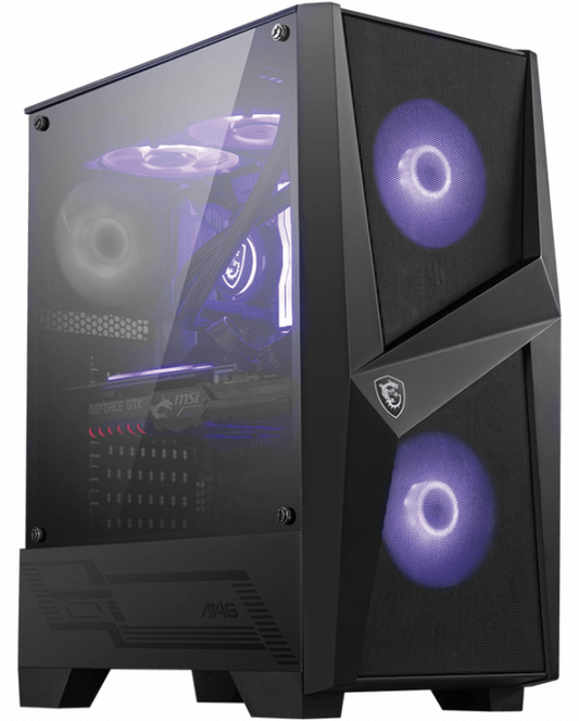 MSI MAG Forge 100M Midi Tower Negro, Transparente