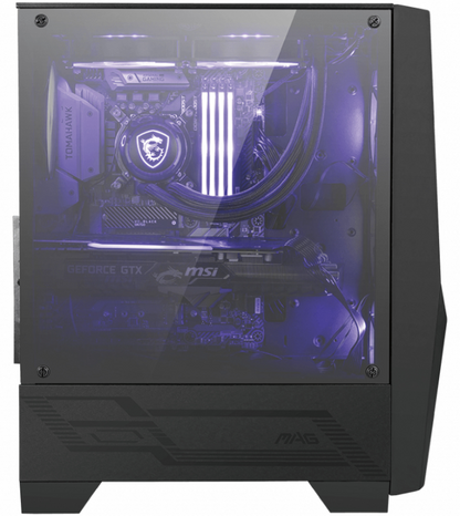 MSI MAG Forge 100M Midi Tower Negro, Transparente