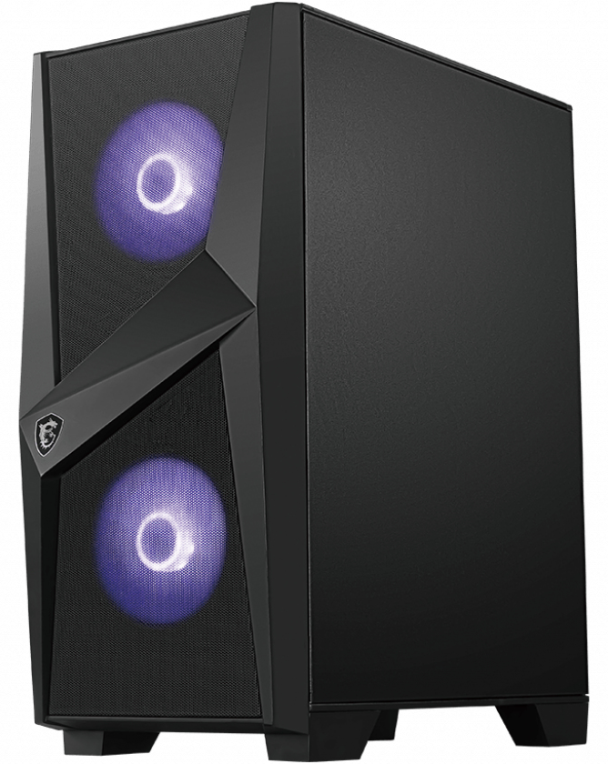 MSI MAG Forge 100M Midi Tower Negro, Transparente