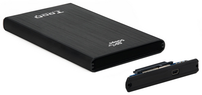 TooQ TQE-2522B caja para disco duro externo Caja de disco duro (HDD) Negro 2.5''