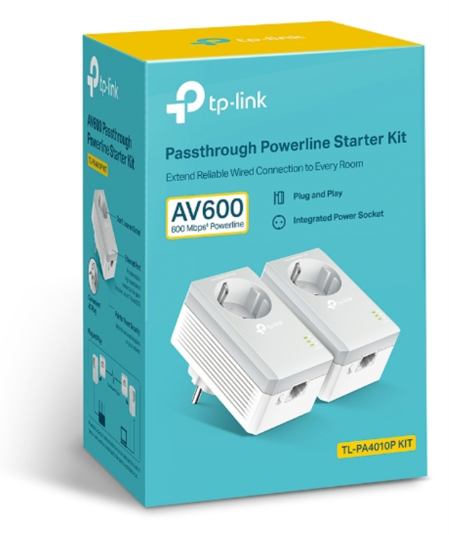 TP-Link TL-PA4010P KIT V5 adaptador de red PowerLine 600 Mbit/s Ethernet Blanco 2 pieza(s)