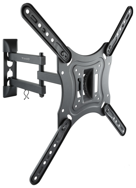 TooQ Soporte Giratorio e Inclinable para Monitor / TV LCD, Plasma de 23a- 55a, con Tres Pivotes, Negro